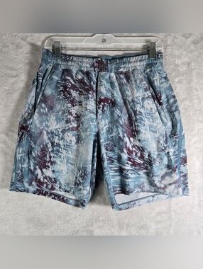 Lululemon Mens Size Medium Alpha Blue Pace Breaker Short Linerless 6.5” Inseame